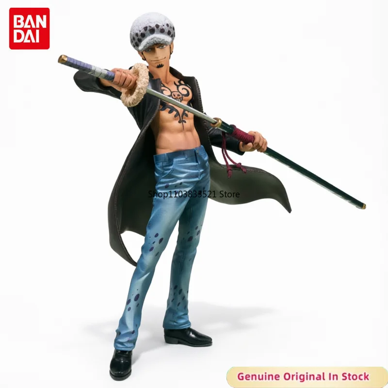 BANDAI Original Figuarts ZERO ONE PIECE Dressrosa Trafalgar D. Water Law Cool Style Action Model Desktop Ornaments Collectible