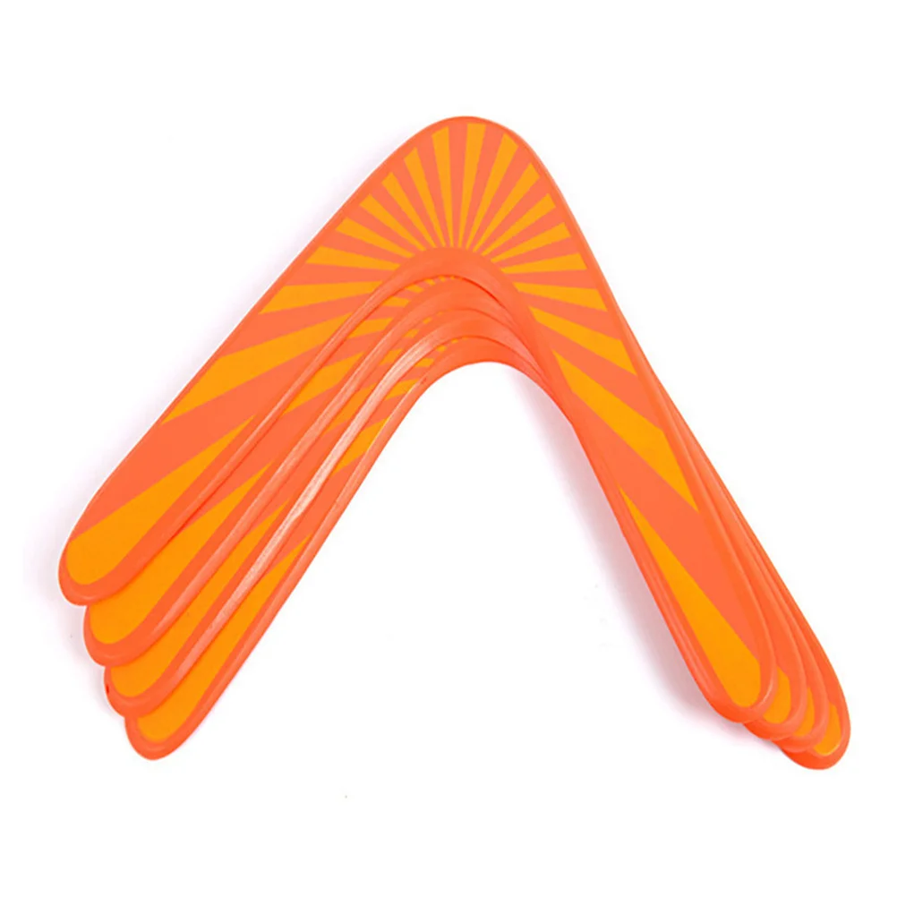 

Wooden Boomerang Orange Outdoor Flying For Kids 8+ Adults Sport Equipment Maneuver Fun Family Activity Handmade Non Toxic