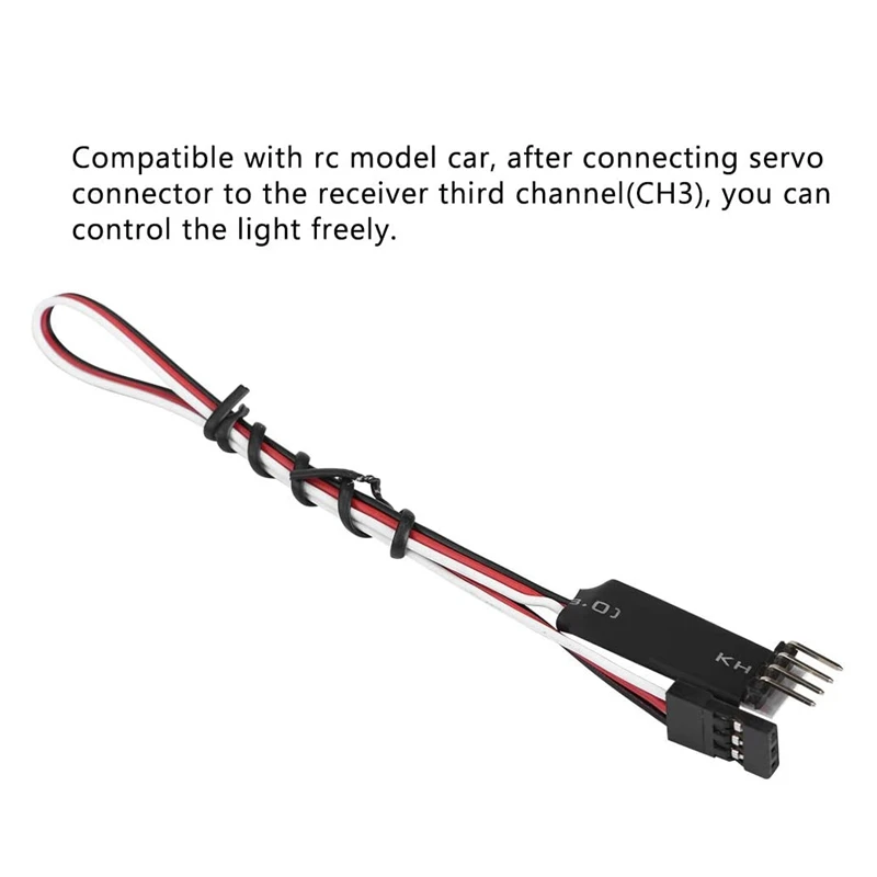 Joli d'éclairage de voiture télécommandé, interrupteur de commande d'éclairage, marche, arrêt, adapté pour Traxxas, modèle RC, Scx10, Tech