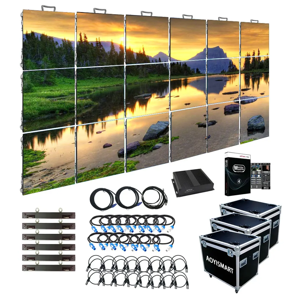 Naked Eye 3D Video Wall P4 Curved Angle 8K Resolution Virtual Reality Immersive Experience