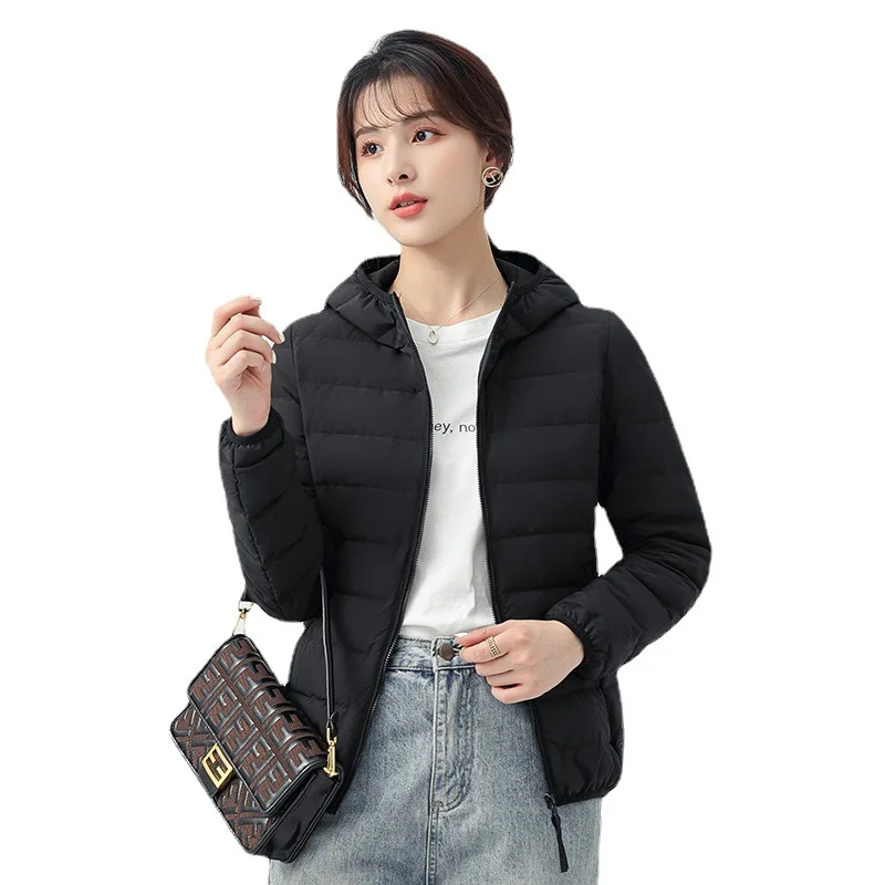 

Women Down Coats for Winter 2022 Doudoune Femme Puffer Down Jacket Clothes Long Parkas Warm Female Overcoats Hooded Black Pink