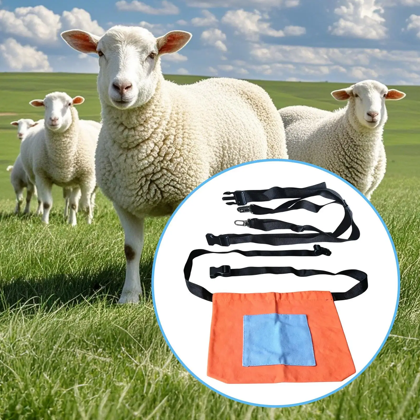 

Goat Apron Anti Breeding Anti Mating Canvas Protector Sheep Control Harness Animal Cover For Livestock Cattle Outdoor Pasture
