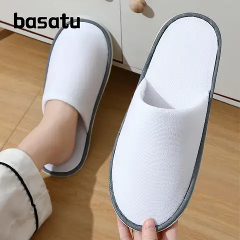10 쌍 일회용 슬리퍼 호텔 여행 슬리퍼 위생 파티 홈 게스트 사용 남성 여성 남여 폐쇄 발가락 신발 살롱 홈스테이