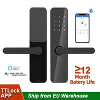 Smart Door Lock TTLock App Control Digital Door with Handle Keypad Electronic Door Lock for Home Hotel Rental