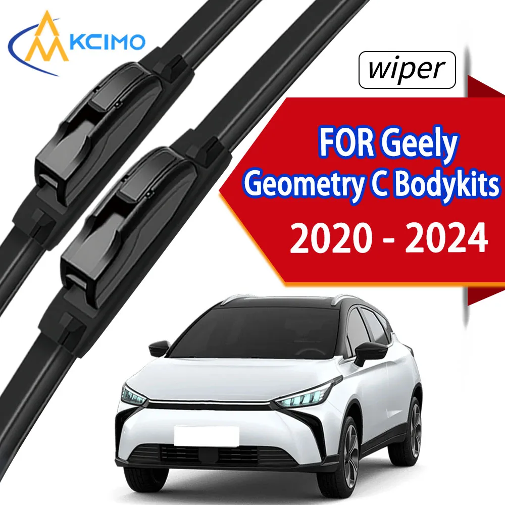 

2Pcs Durable Front Windshield Wipers for Geely Geometry C 2020-2024, Premium Rubber Construction.