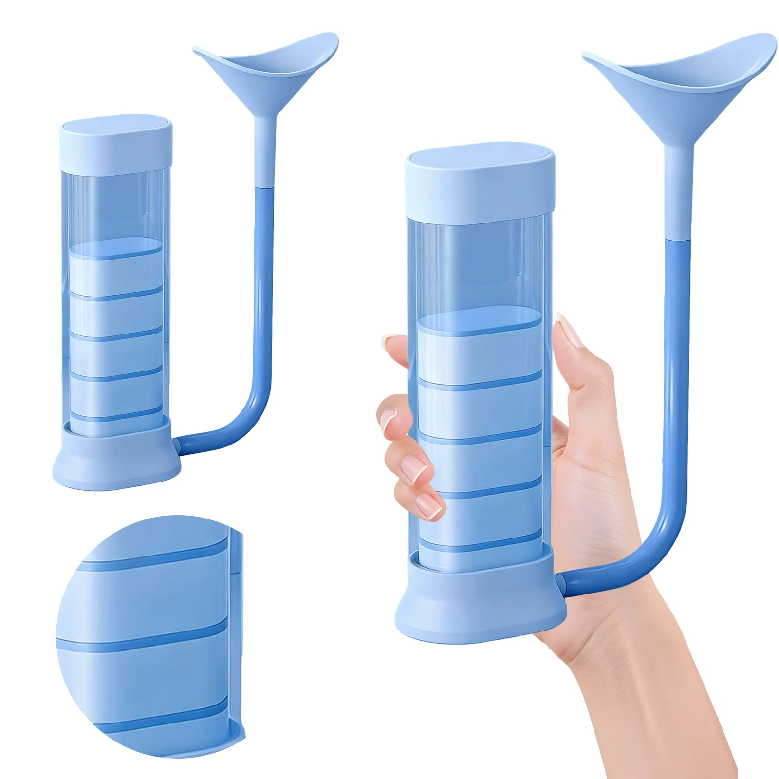Breathing Exercise Device Lightweight Practical Abdominal Exerciser Adjustable Portable Respiratory Trainer Breathing Dumbbell