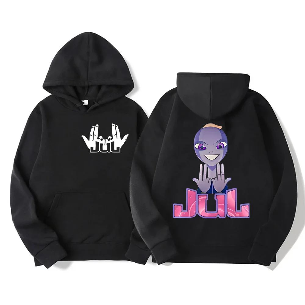Jul French Rapper Album Merch Hoodie Men woman Loose Clothing Hip hop Sweatshirt Long sleeves Unisex Fashion Pullover