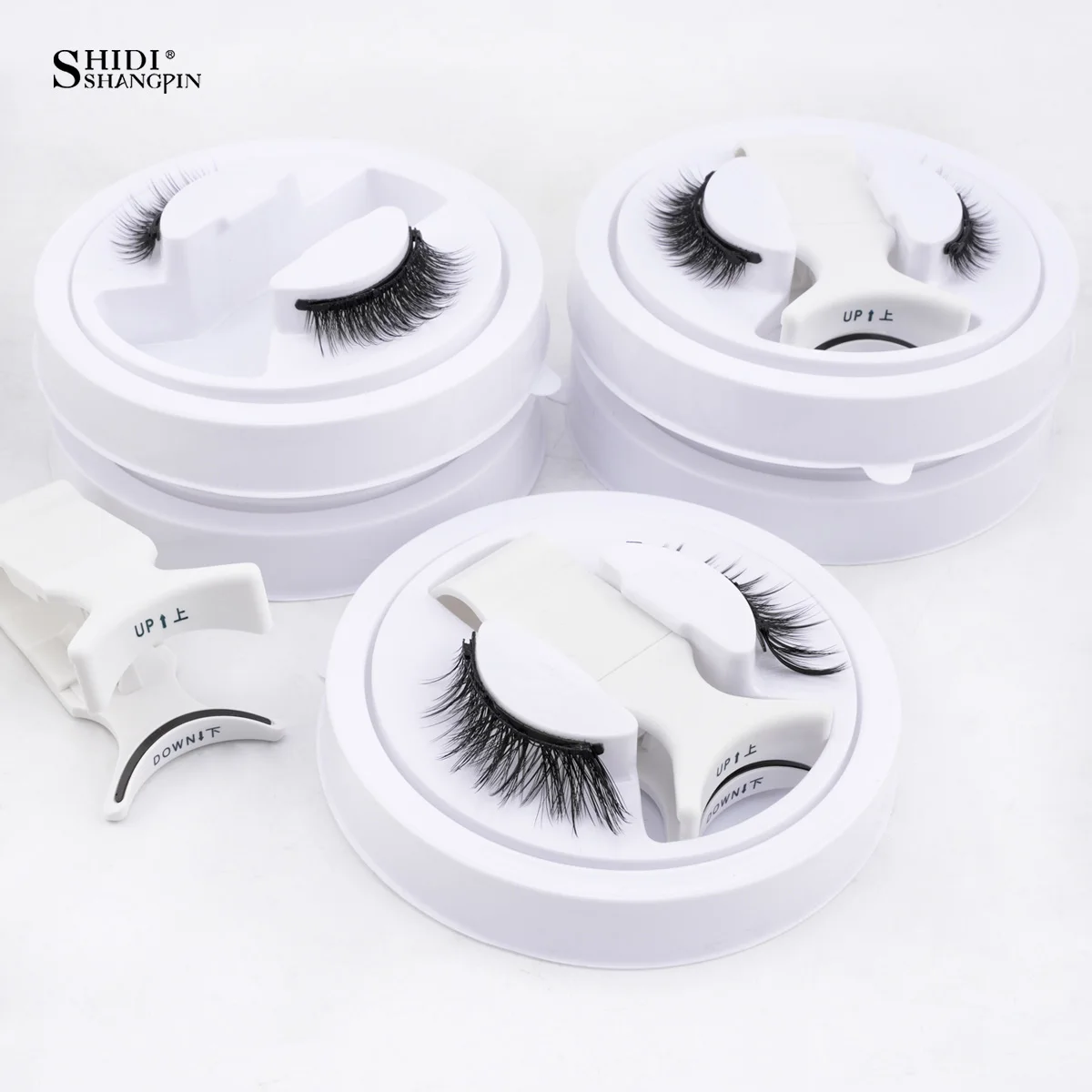 Wholesale Magnetic Eyelashes 5/10/20/50 Pairs Reusable False Eyelashes Set With Magnetic Tweezers Makeup Tool Eyelash Extension