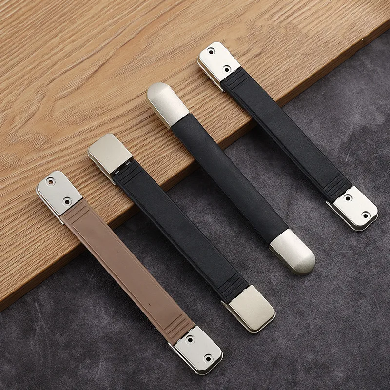 Poignées de boîte noires, raccords de valise, poignée en plastique pour bagages, 205mm,1 pièce