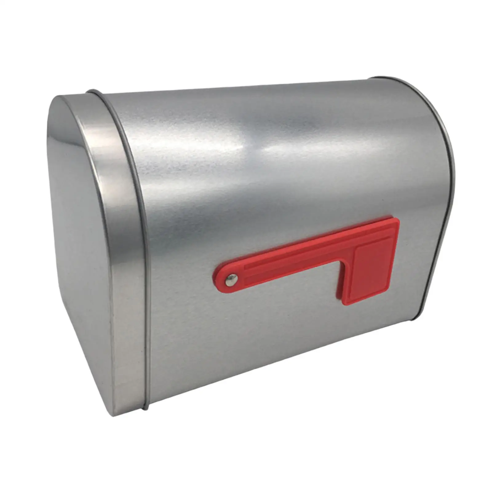 

Tinplate Mailbox Mail Box for Secure Storage Decorative Christmas Storage Tin Mini Mailbox for Classroom Outside Playhouse