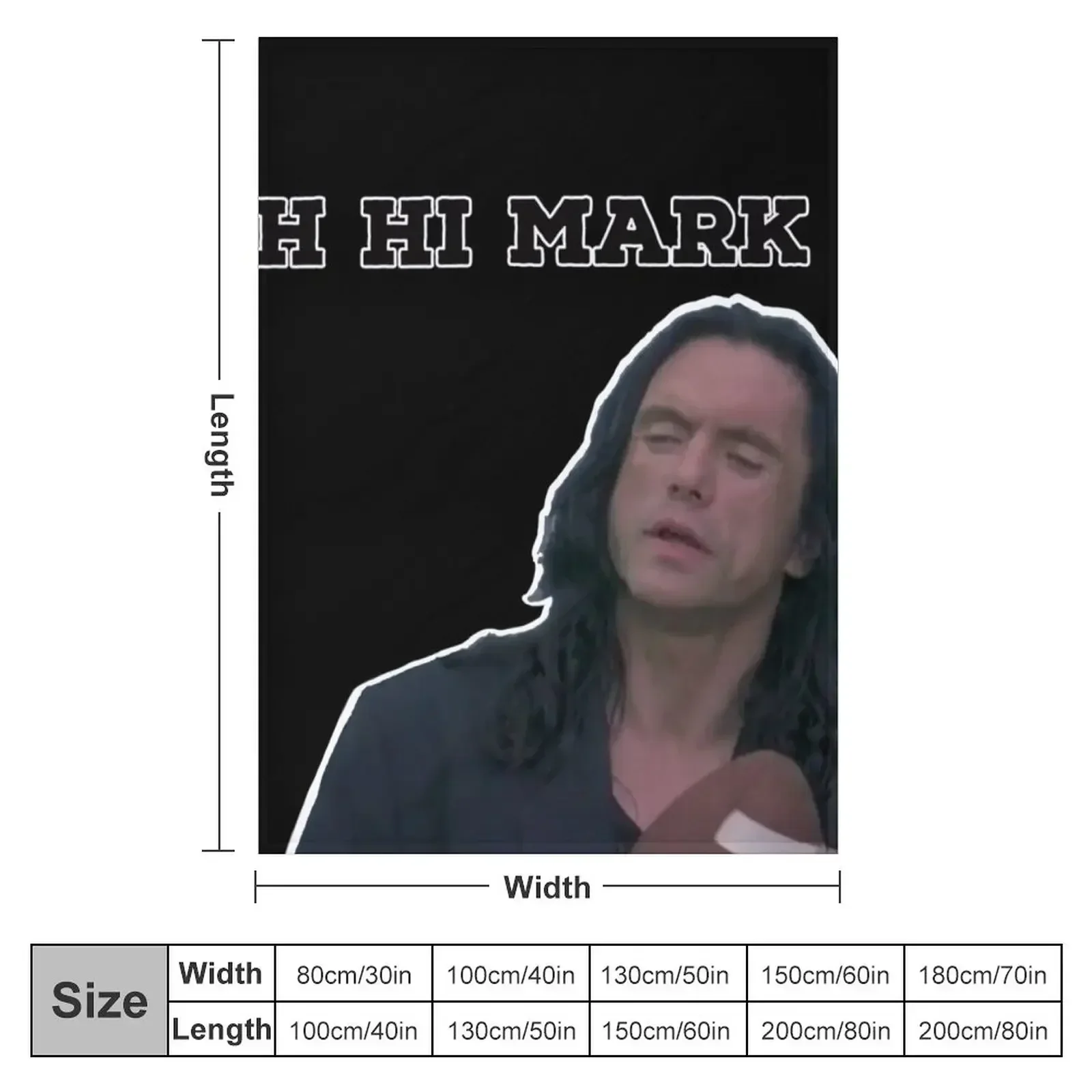 Oh hi Mark Wiseau Throw Blanket Beach Thins Decoratives Decorative Sofa Blankets