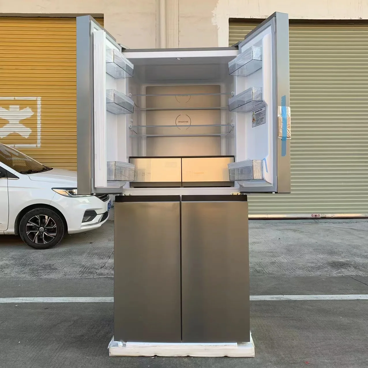 Cross 4-door air-cooled frost-free large-capacity refrigerator OEM refrigerator