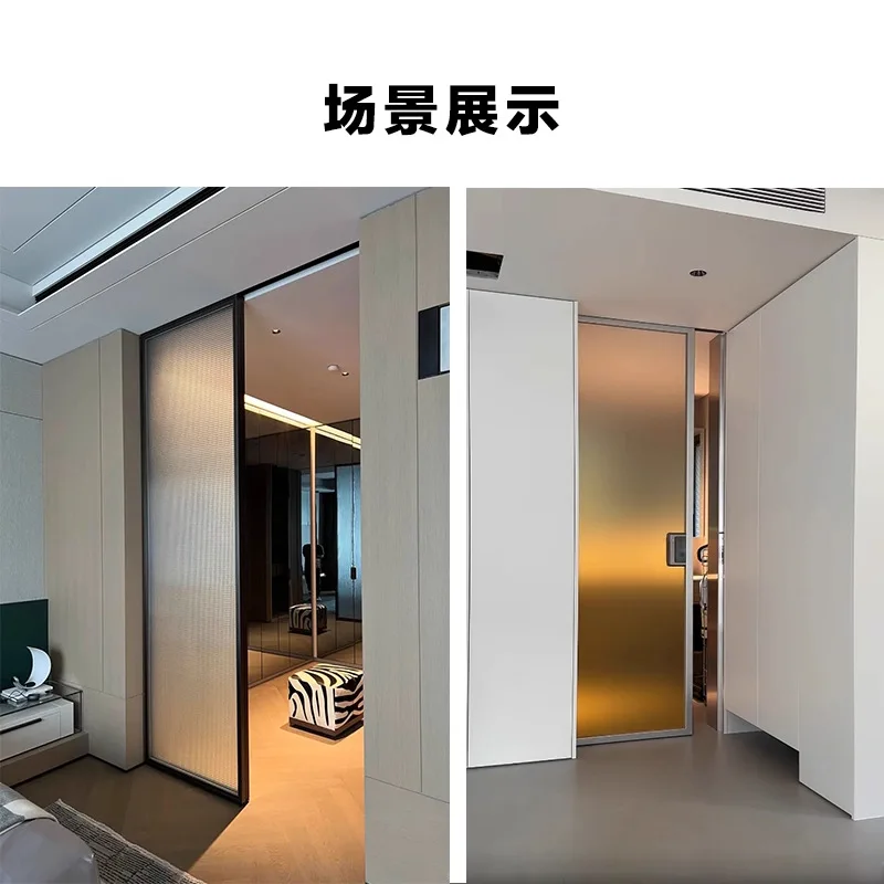 Semi-automatic, cushioned sliding door track, wooden door hardware fittings c