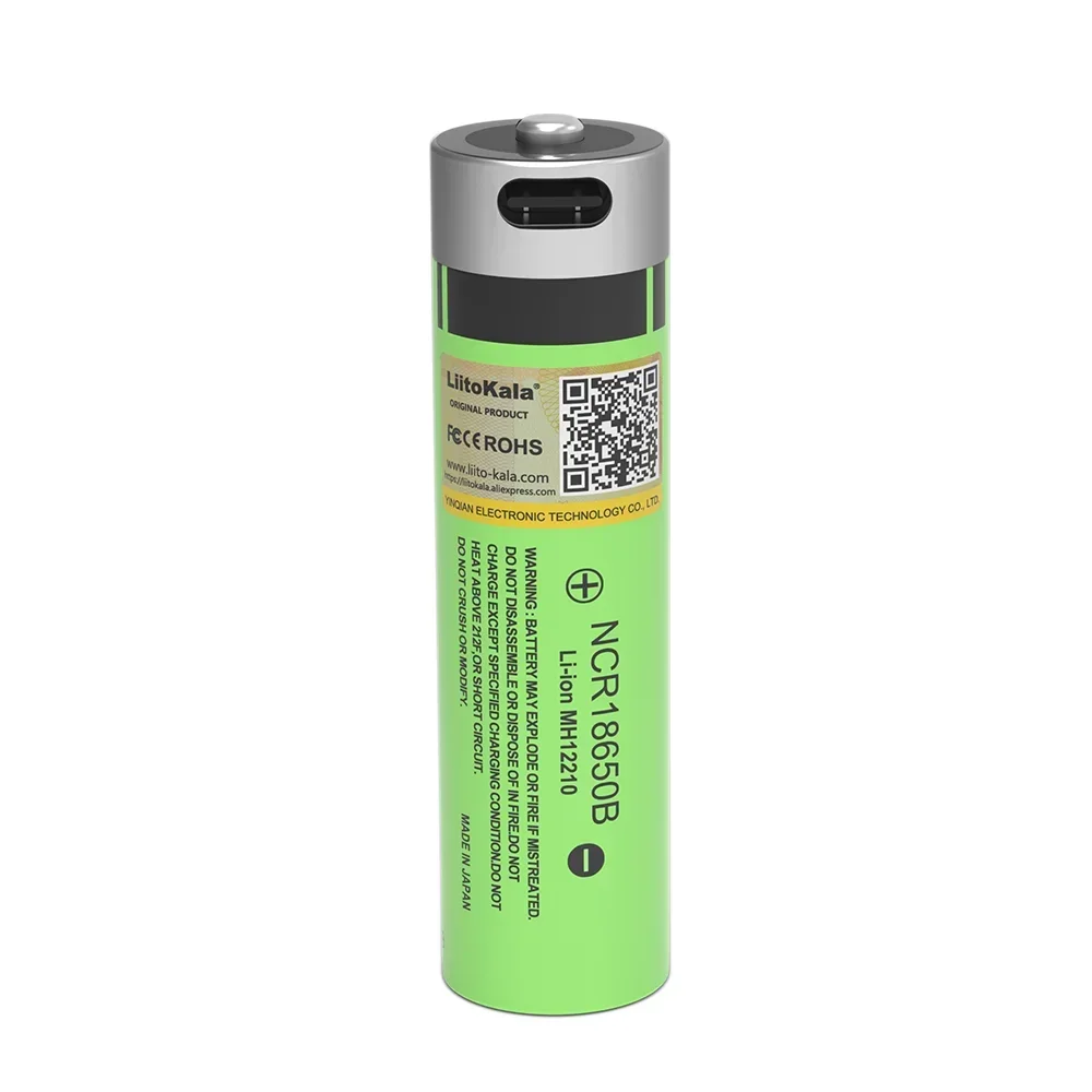 LiitoKala 3,7 В 18650 3400 мАч литиевая батарея TYPE-C портативные аккумуляторные батареи NCR18650B для домашнего фонарика с дистанционным управлением