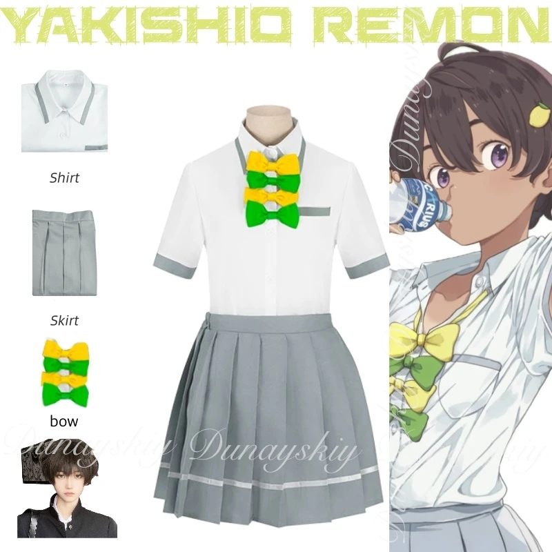 

too many losing heroines! Anime Yakishio Remon Cosplay Athletics Team Leader With The School Uniform Cosplay Costume Full Of Set