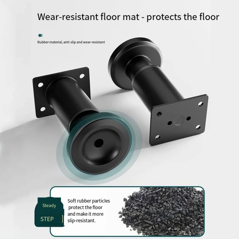 4 قطعة/المجموعة أثاث من الفولاذ المقاوم للصدأ الساقين قابل للتعديل دعم قدم لخزانة التلفزيون أريكة أرجل قطع الأثاث خزانة طاولة السرير دعم الساق