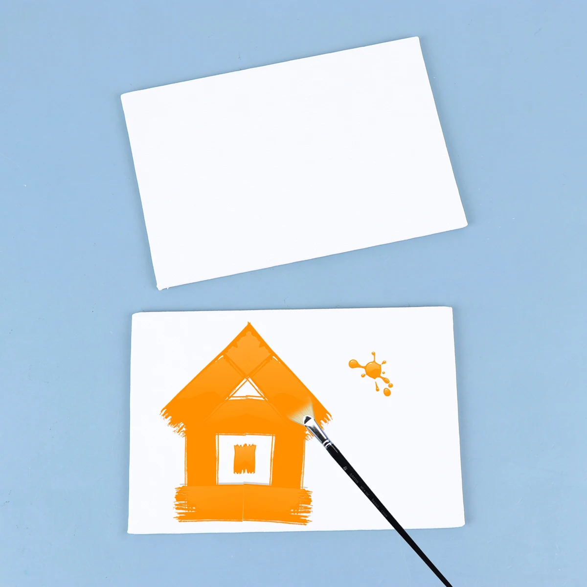 

5 pcs Thicken Cotton Drawing Board Oil Painting Panel For Artists Diy Art Supplies Thickened Canvas Panel Easy Carry Storage