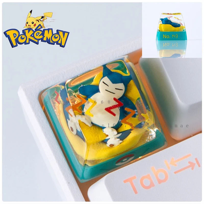 포켓몬 애니메이션 키 캡 Gengar Pikachu Clefairy Mewtwo DIY 맞춤형 수지 키 기계 컴퓨터 키보드 크리 에이 티브 만화 선물