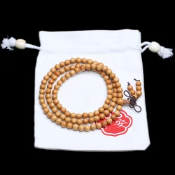 Indian wood beaded 6mm 8mm 108 plain beads natural fragrance