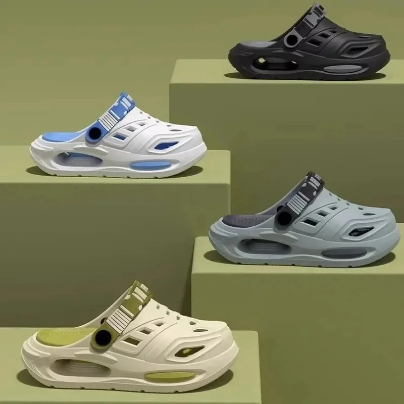 Summer Men Outdoor Clog Shoes Thick Bottom Anti‑Slip Wear‑Resistant Smell‑Proof Two‑Way Wear Slippers view 5