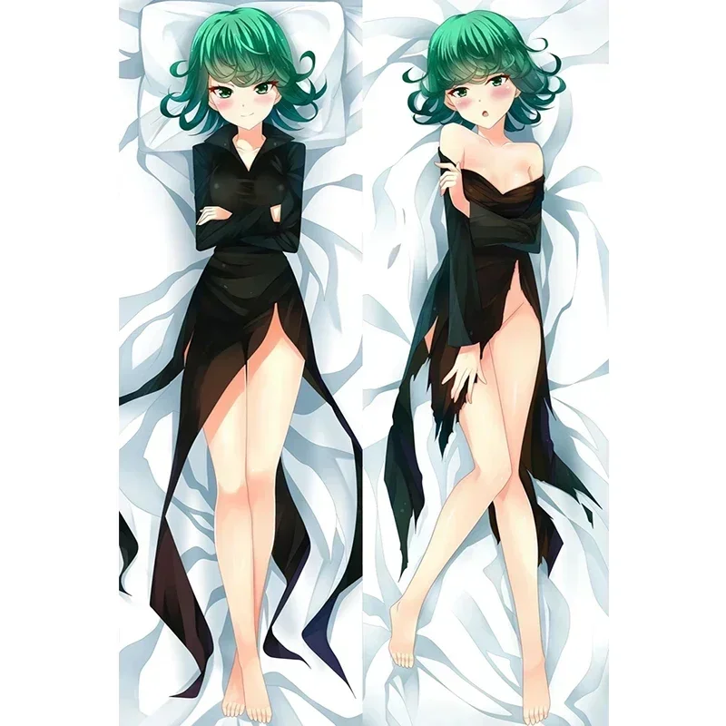 Funda de almohada de Anime One Punch-Man, Tatsumaki desnudo, Dakimakura, abrazando el cuerpo, Waifu, Saitama, 60x180cm