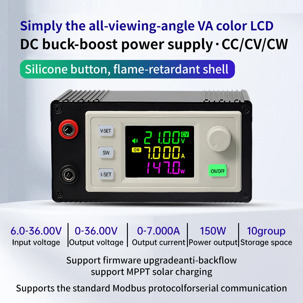 SK150X CNC lifting DC adjustable voltage regulated power supply Solar charging module 7A150W with indicator light