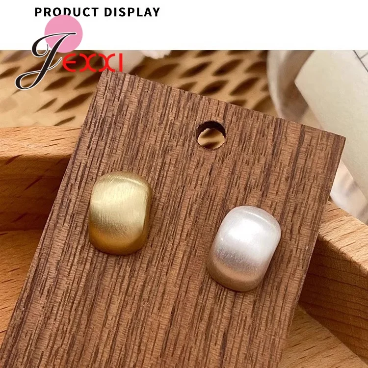 Woman швензы Stud Earrings Fine 925 Silver Irregular Vintage Jewelry for Female Wedding Anniversary 2 Colors Option