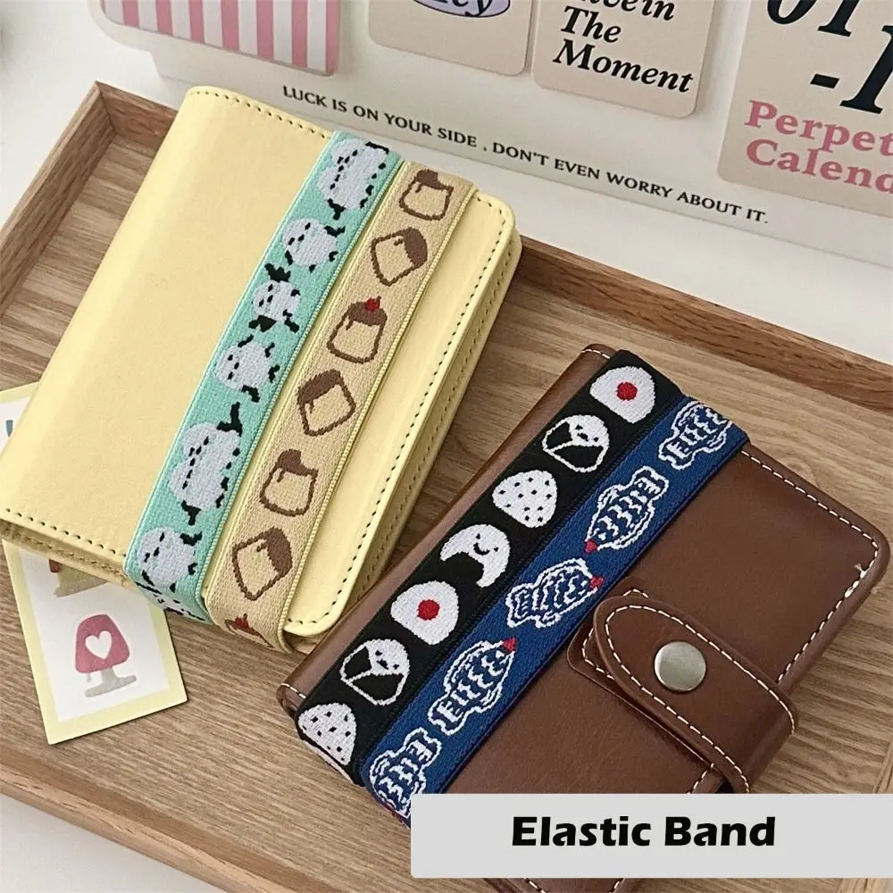 Cartoon Elastic Band Japanese Style Gift Loose-leaf Notebook Cover Firmly Scrapbook Journal Elastic Strap Card Collection Book