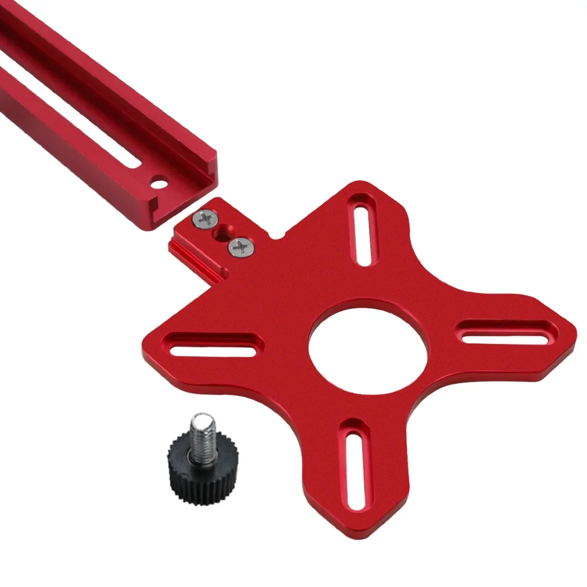 Erweiterte 3-in-1-Fräser-Rillenhalterung, 9–61 cm Radius-Fräser-Kreisschneidvorrichtung, Aluminium-Schrank-Hardware-Vorrichtung für Holzarbeiten – Detail 11