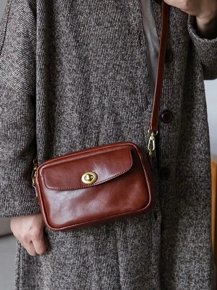 PNDME casual high quality genuine leather women small shoulder bag weekend party luxury handmade cow leather phone crossbody bag