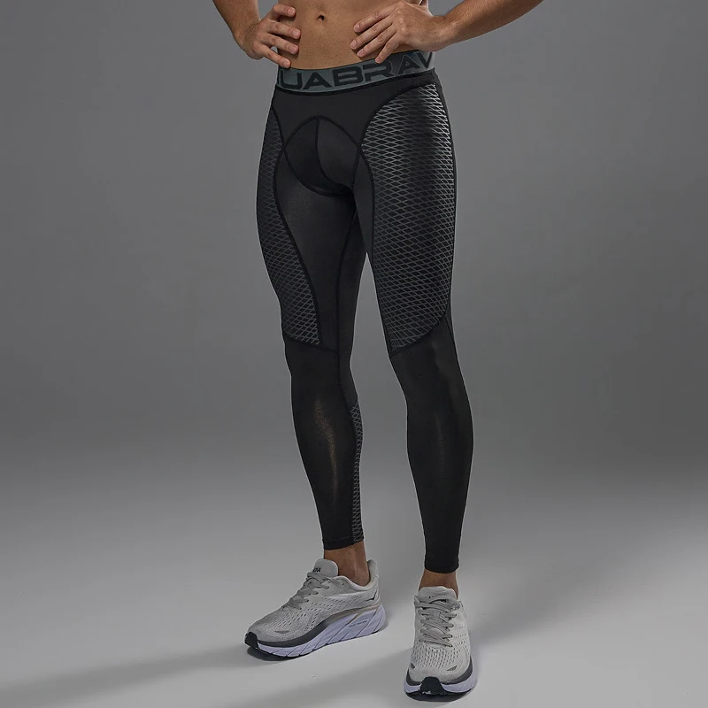 Marathon Men's Compression Tights Quick Dry Training Sports Pants Running Jump Rope Fitness Basketball Football Bottoms