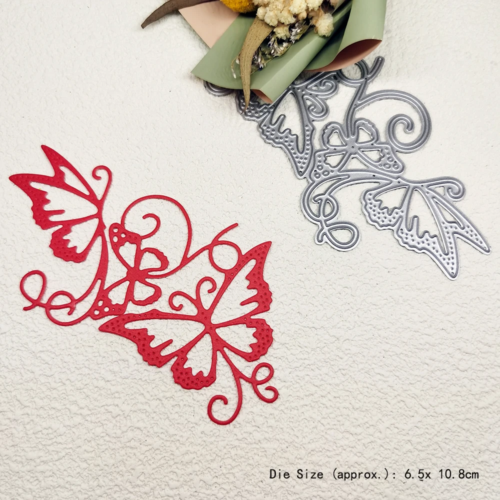 Butterfly Metal Cutting Dies Card Making Scrapbooking Slimline Die Cut Mold Template for Paper Craft Diy