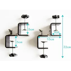 Two Pieces Clamps Clip Screen Printing Universal Desktop Chuck DIY Manual