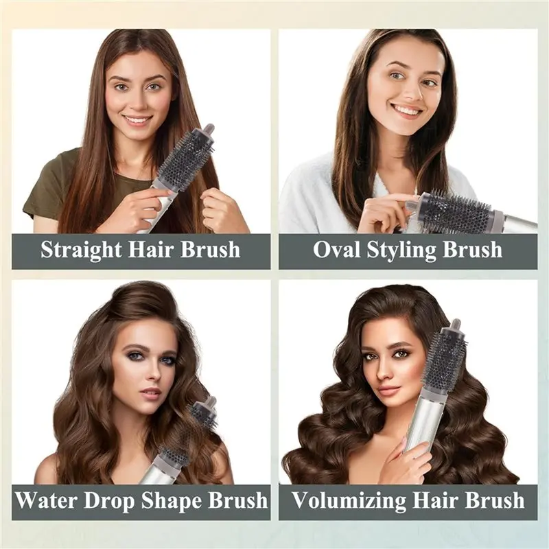 BAAO-Per Shark Flexstyle Attacco lungo per botti arricciacapelli Spazzola rotonda Crea ondulazione naturale classica e strutturata S