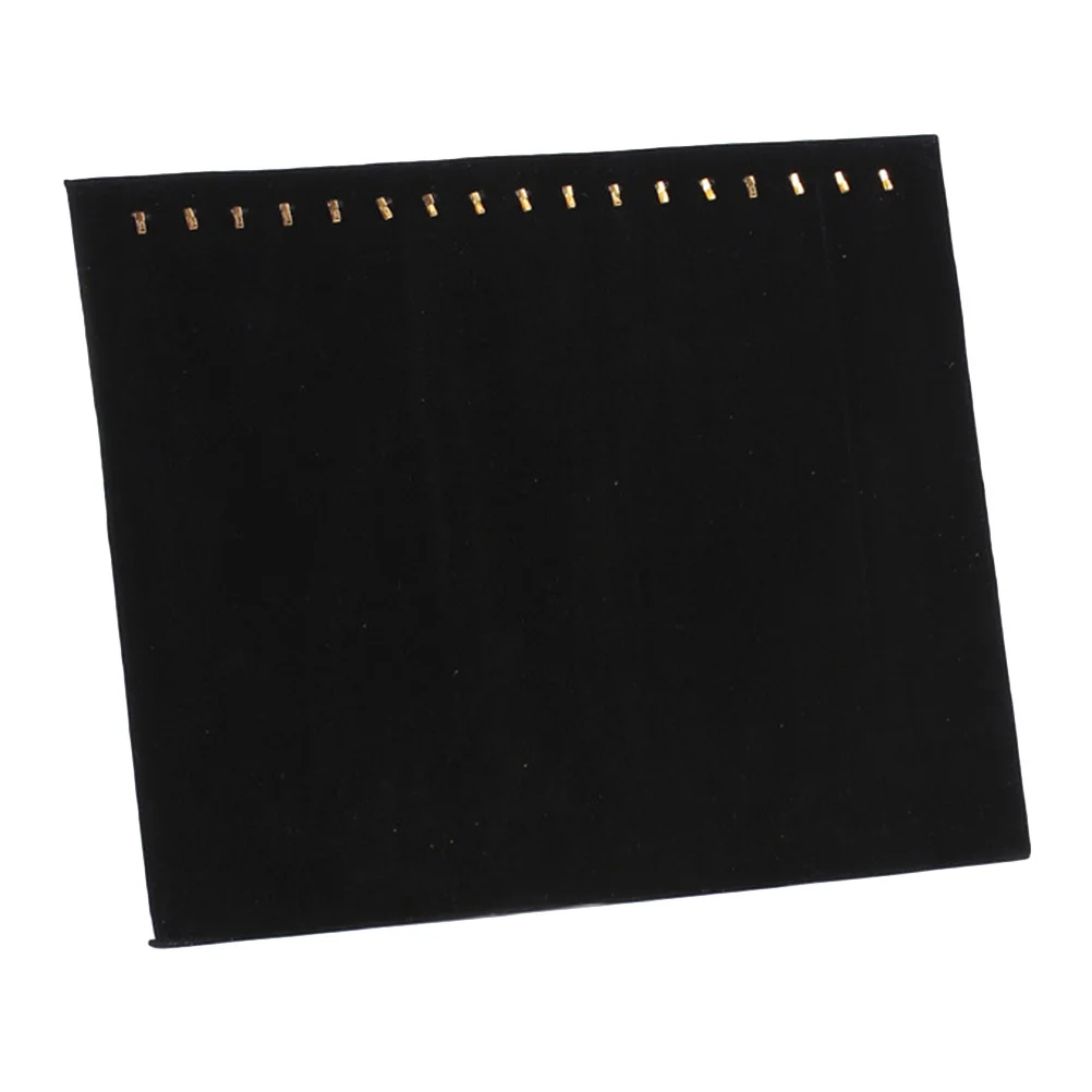 

Органайзер для ювелирных изделий с 17 крючками, подставка для ожерелья, держатель для колец, ожерелья, стеллаж для хранения подвесок, черный, устойчивый к царапинам премиум-класса