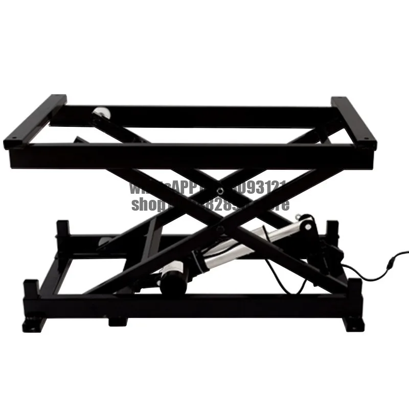 Electric lifting platform Vehicle folding scissor type push rod lifting support frame Small lifter