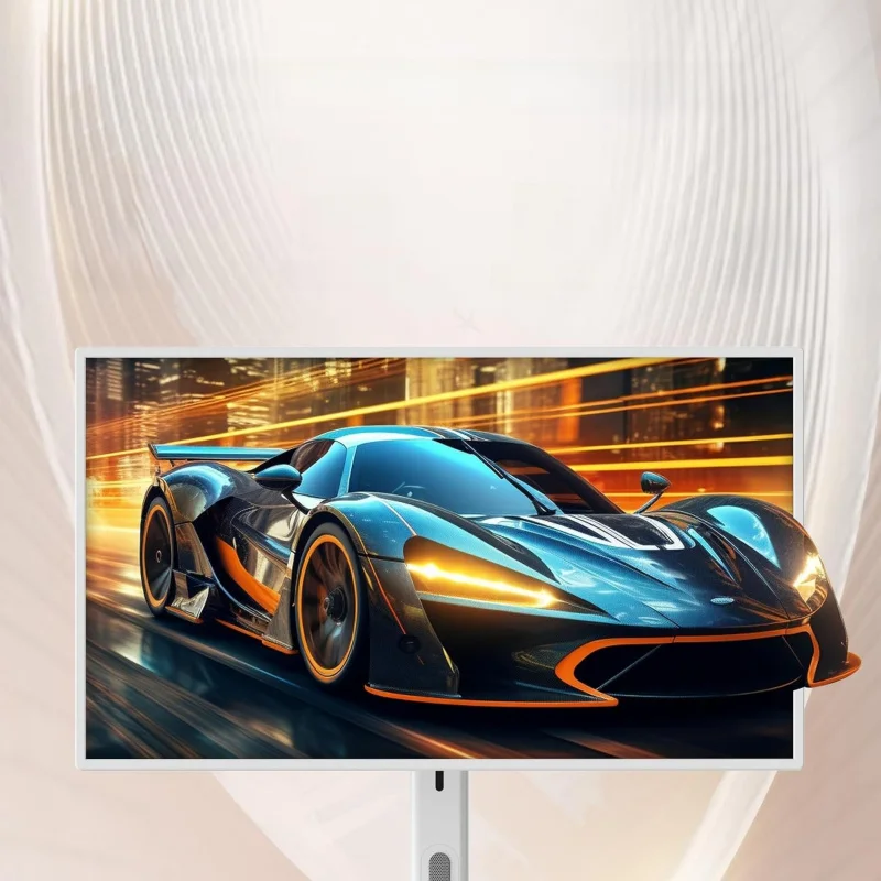 32-inch Smart Rolling TV Monitor with Wheels, FHD Touch Screen, Android TV (4GB+64GB), Built-in Battery, Full Swivel Rotation, S