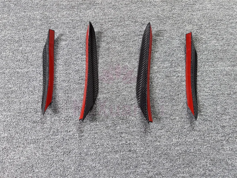 

True Carbon Fiber a Style Front Bumper Wind Blade Four Piece Set for the New for F98 X4M F97 X3M Body Kit Front Lip Side Skirt