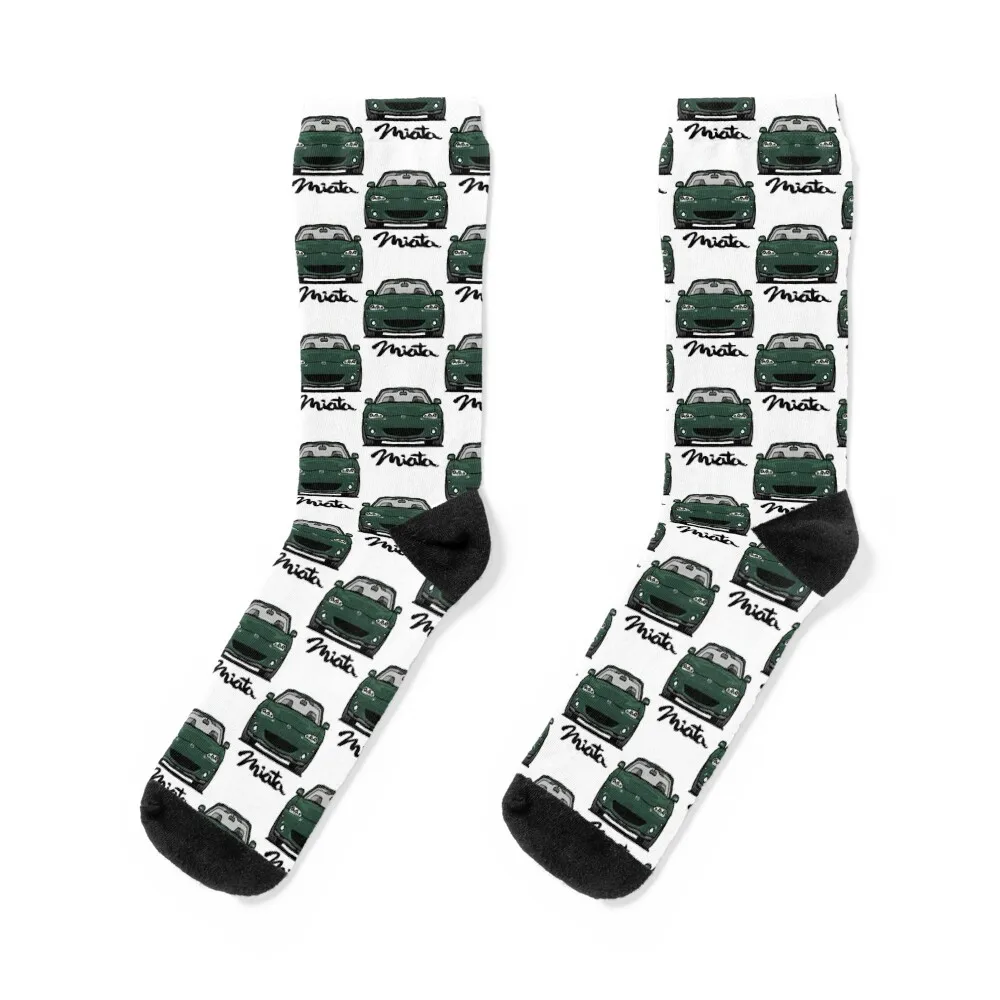 

MX5 Miata NB - NB2 Emerald Green Socks christmas stocking New year's Hiking boots Thermal man winter Ladies Socks Men's