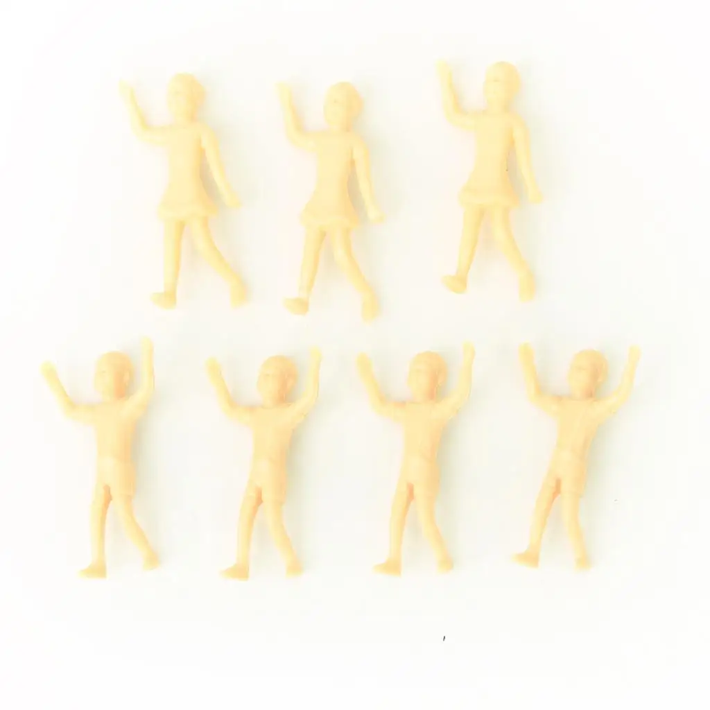 

20pcs Unpainted Train People Figures Poses for Kids Education