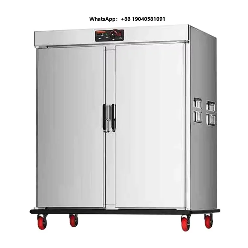 22 Layers Commercial Holding Cabinet Food Warmer Stainless Steel Mobile Food Warmer Cart Electric Food Warmer Cabinet in Canteen