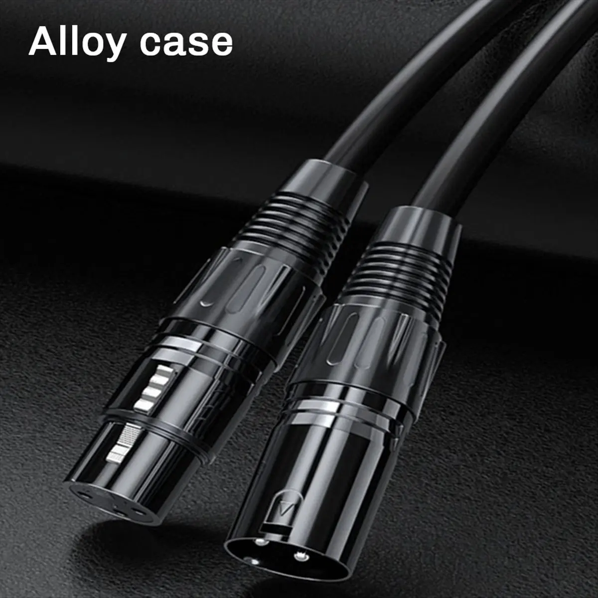 Brave-Cable de audio XLR Micrófono de karaoke Cable de cañón de sonido Cable XLR macho a hembra Cable de extensión XLR Cable Mikrofon 1 metro