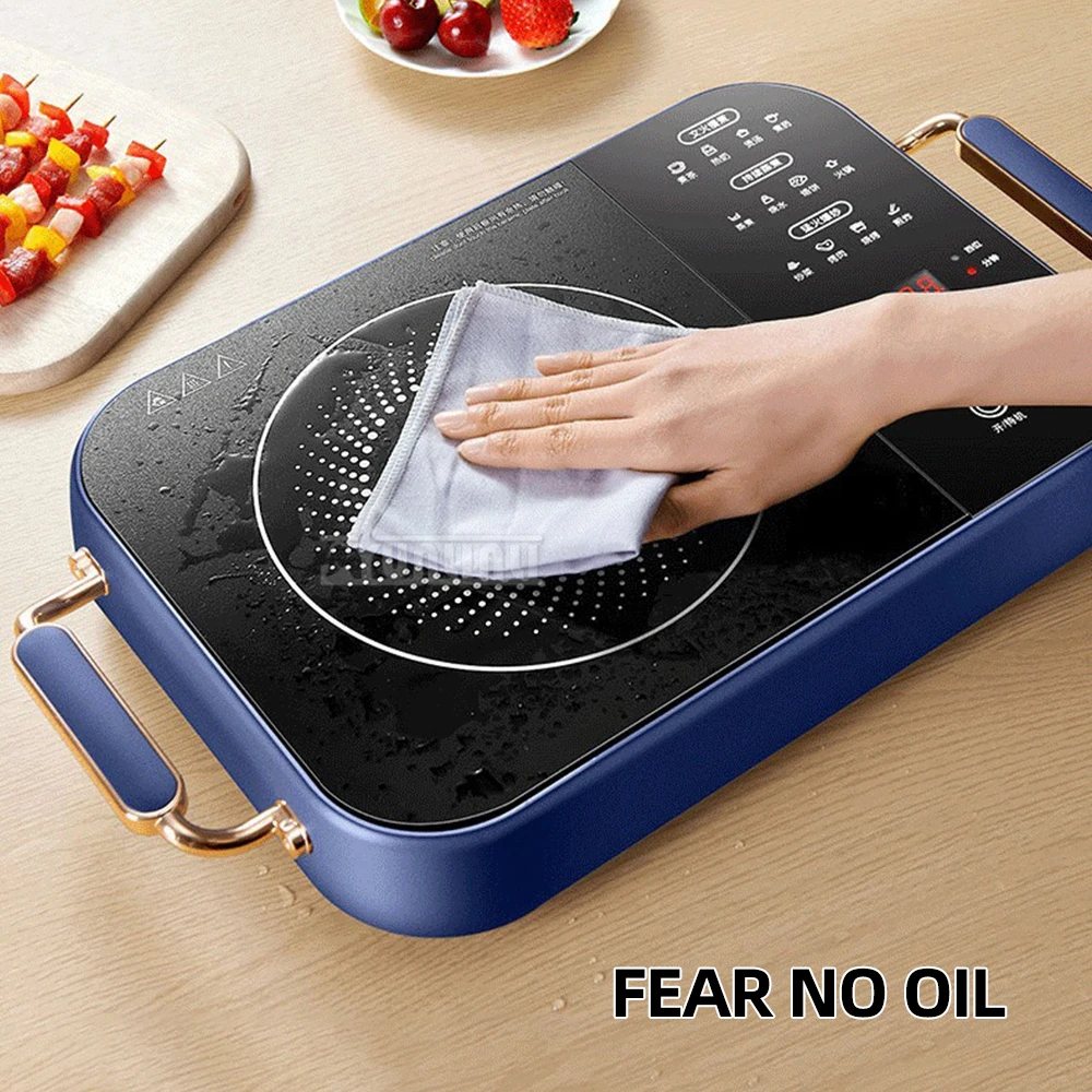 2200W High Power Electric Ceramic Stove Household 9 Gear Heating Multifunctional Kitchen Induction Cooker