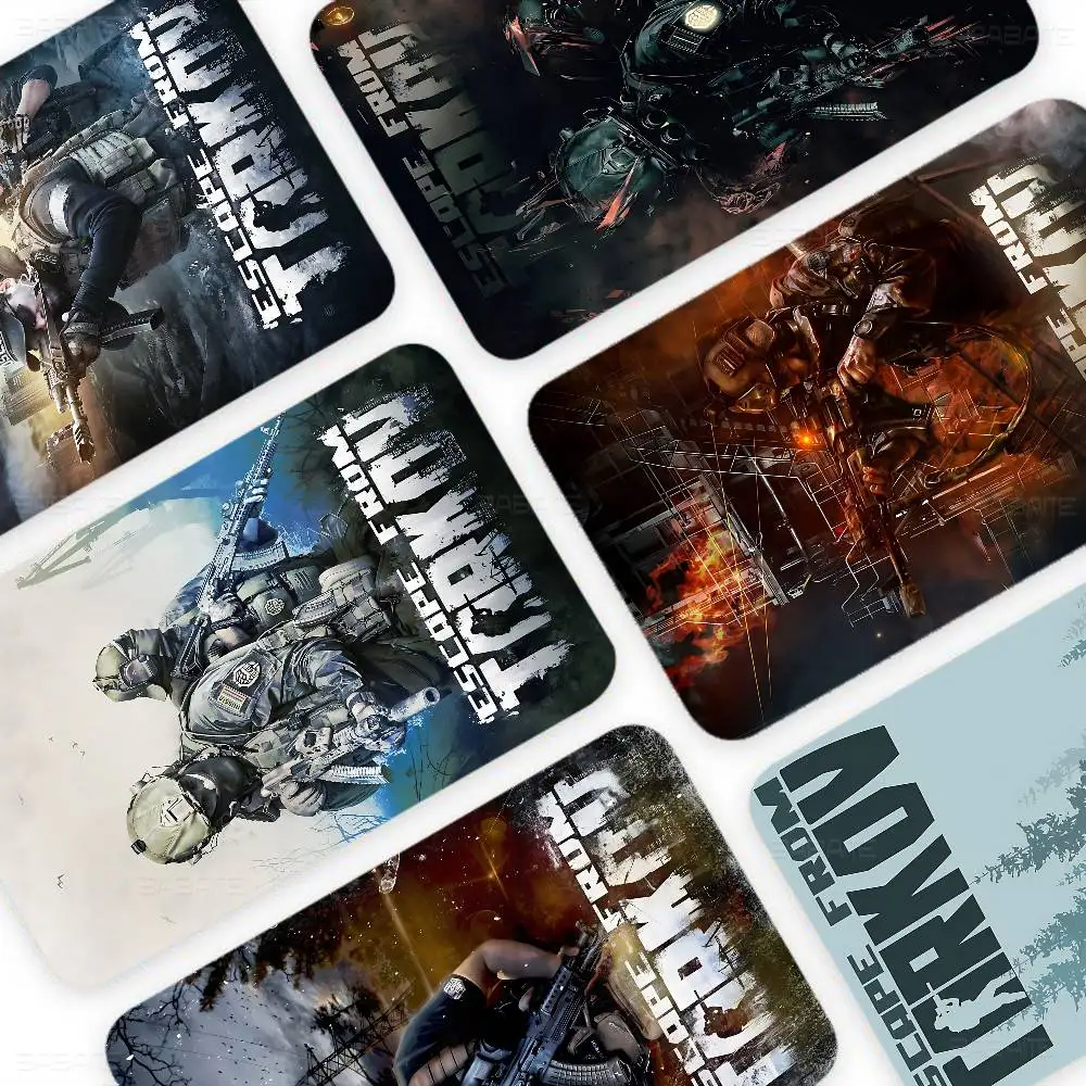 لعبة الرماية الهروب الإلكتروني من T-tarkovS أنيمي الكرتون الدب الجلد ملصق فيلم الشريط الحال بالنسبة لبطاقة الخصم الائتمانية الكبيرة الجانب الأمامي