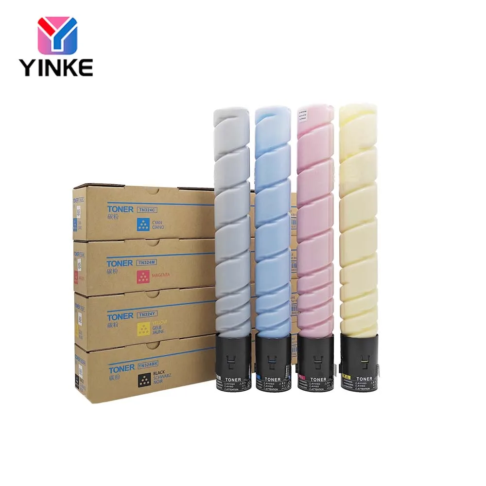 

1PCS TN324 Toner Cartridge For Konica Minolta Bizhub C258 C308 C368 High Quality Compatible Copier Toner BK 500G CMY 400G