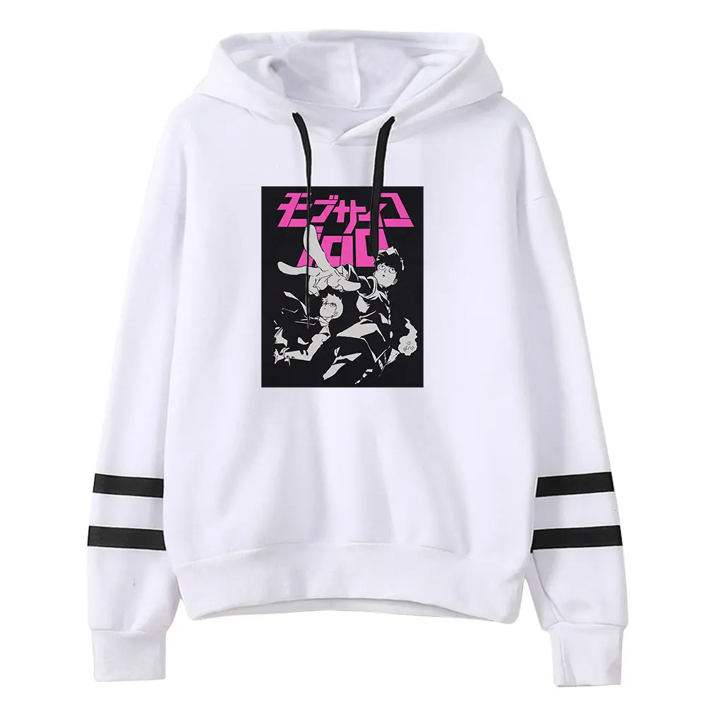 Psycho 100 Hoodie Tops, Harajuku Street Style, Sunset Curve, 100