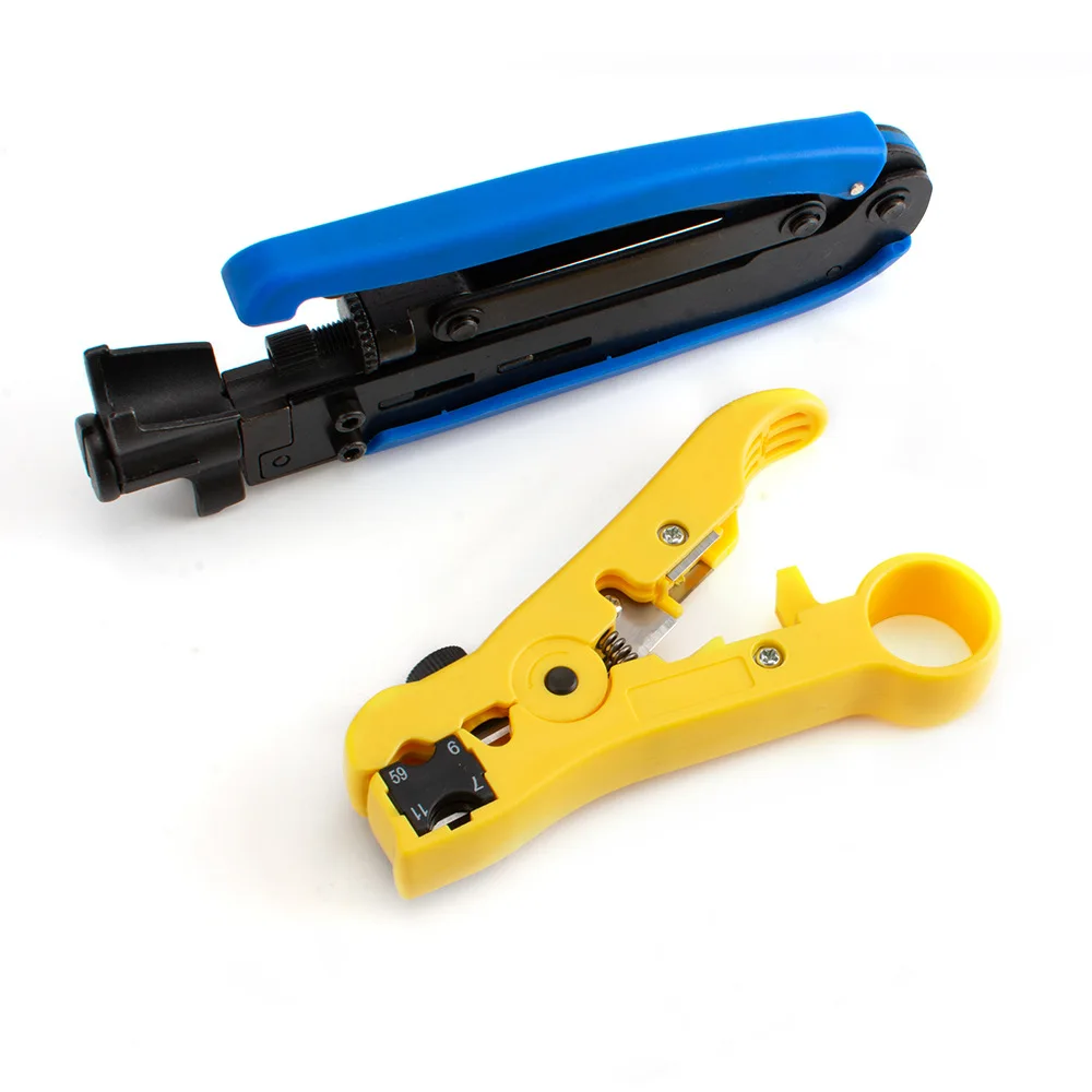 

Универсальный инструмент для зачистки проводов RG59 RG6 RG11 RG7, кусачки для зачистки коаксиального кабеля, плоскогубцы для круглого кабеля и плоского кабеля