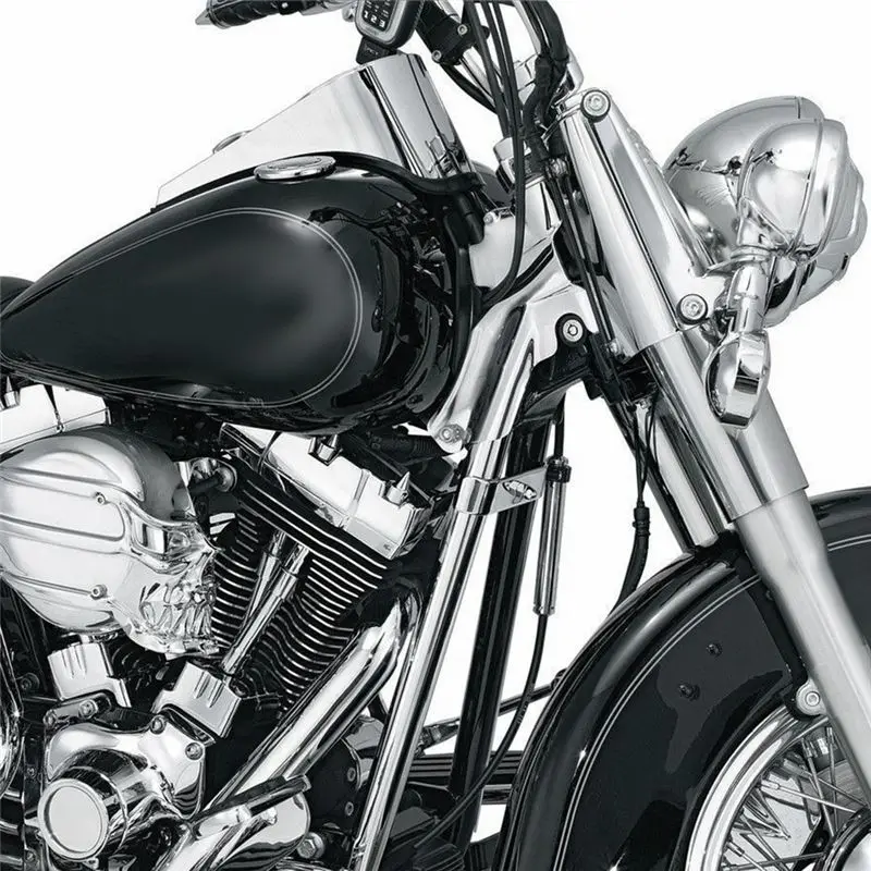 Simple Motorcycle Down Tube Cover Accent Trim For Softail Twin Cam Models 2000-2006 Frame Down Tube Covers