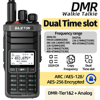BAJETON DM-5000 DMR Walkie Talkie AES-256 Encryption Dual Time Slot Digital Analog SMS NOAA TYPE-C Charger For RT-4D Ham Radio