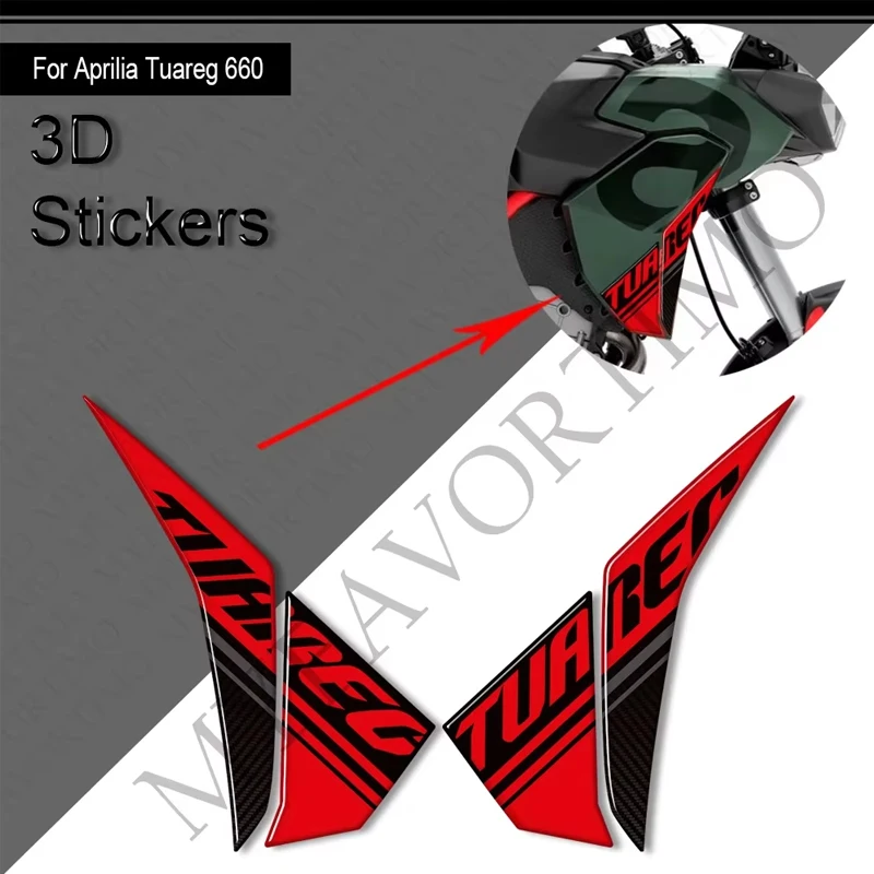 2022-2026 For Aprilia Tuareg 660 RALLY Tank Pad Bike Protection Adventure Handshield Windshield Handguard 3D Stickers Decals 4